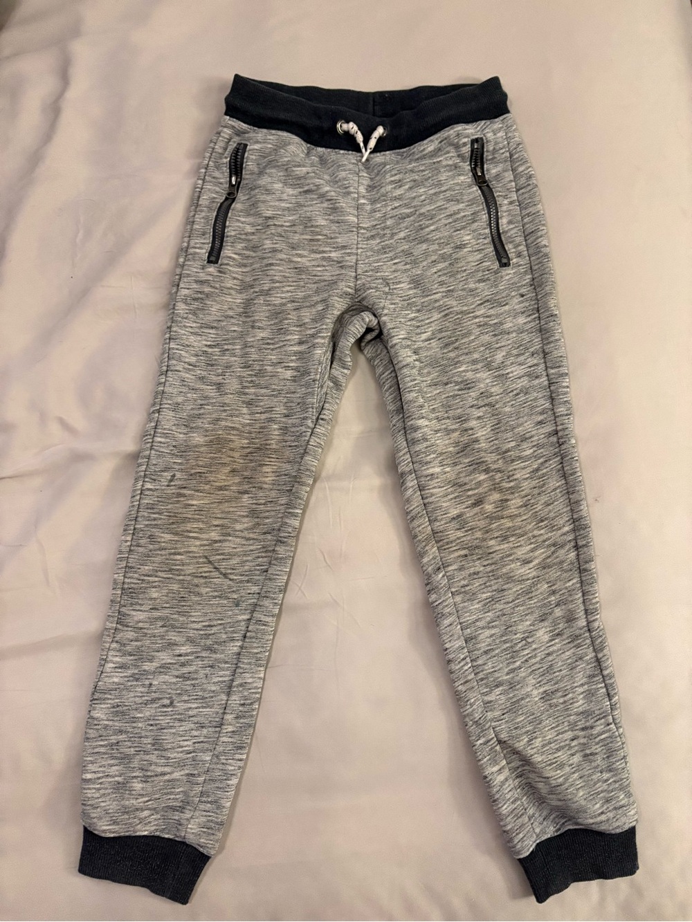 Cat & Jack Gray Sweat Joggers with Black Waistband